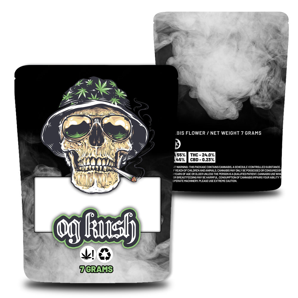 OG Kush Direct Print Mylar Bags (7g) – Green Buddha Packaging