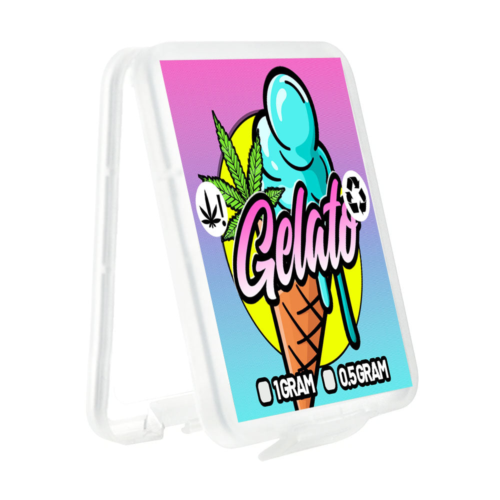 Gelato Concentrate Stickers Green Buddha Packaging