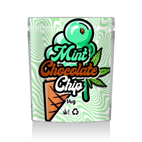 Mint Choclate Chip Ready Made Mylar Bags (14g)