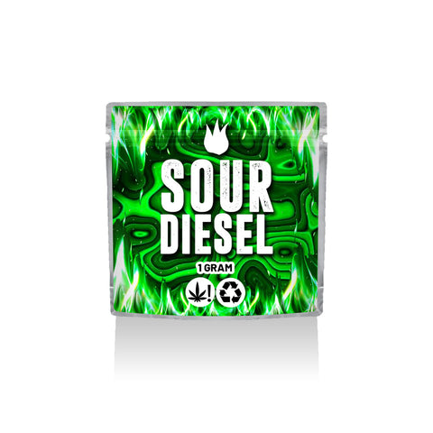 Sour Diesel Ready Made Mylar Bags (1g)