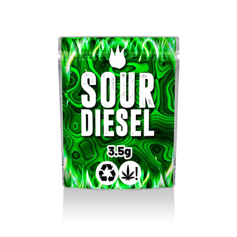 Sour Diesel Ready Made Mylar Bags (3.5g)