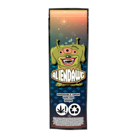 Alien Dawg Disposable Vape Mylar Bags