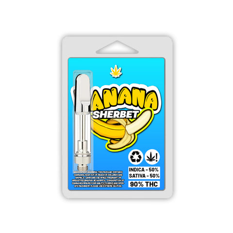 Banana Sherbet Vape Cartridge Blister Pack