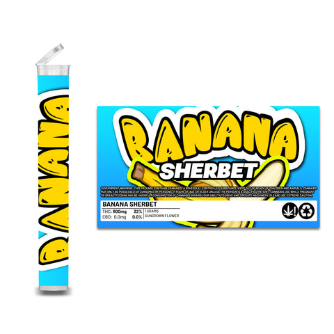 Banana Sherbet Pre Roll Pop Tops (1g)