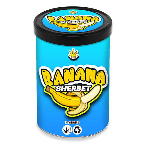 Banana Sherbet 400ml Tuna Tins (14g)