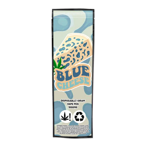 Blue Cheese Disposable Vape Mylar Bags