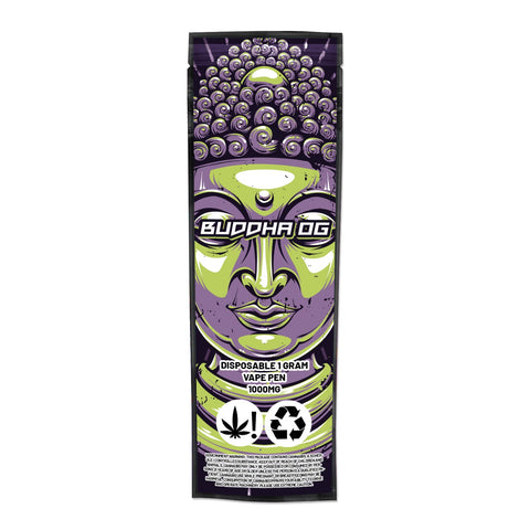 Buddha OG Disposable Vape Mylar Bags