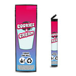 Cookies & Cream Pre Roll Mylar & Pop Tops