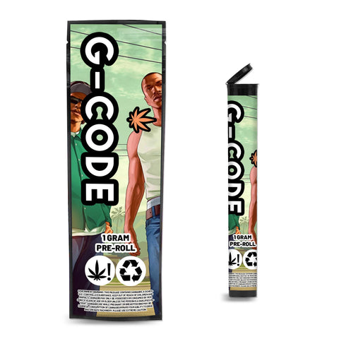 G-Code Pre Roll Mylar & Pop Tops