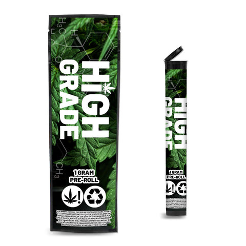 High Grade Pre Roll Mylar & Pop Tops