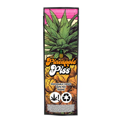 Pineapple Piss Disposable Vape Mylar Bags