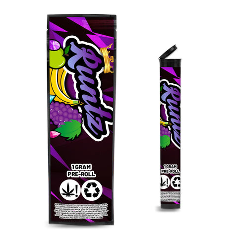 Runtz Pre Roll Mylar & Pop Tops