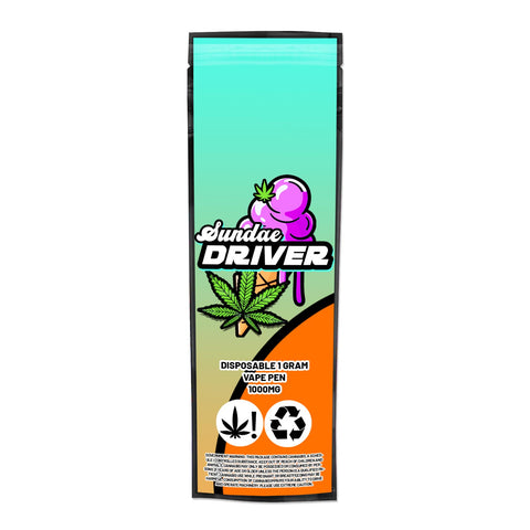 Sundae Driver Disposable Vape Mylar Bags