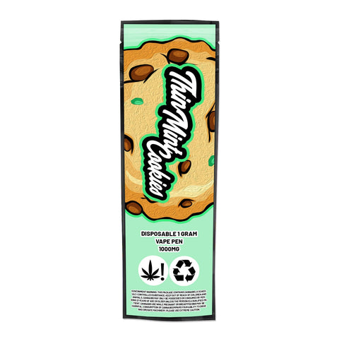 Thin Mint Cookies Disposable Vape Mylar Bags