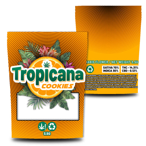 Tropicana Cookies Direct Print Mylar Bags (3.5g)