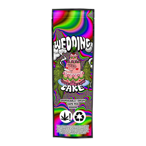 Wedding Cake Disposable Vape Mylar Bags