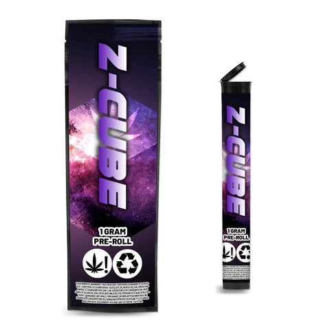 Z-Cube Pre Roll Mylar & Pop Tops