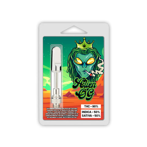 Alien OG Vape Cartridge Blister Pack