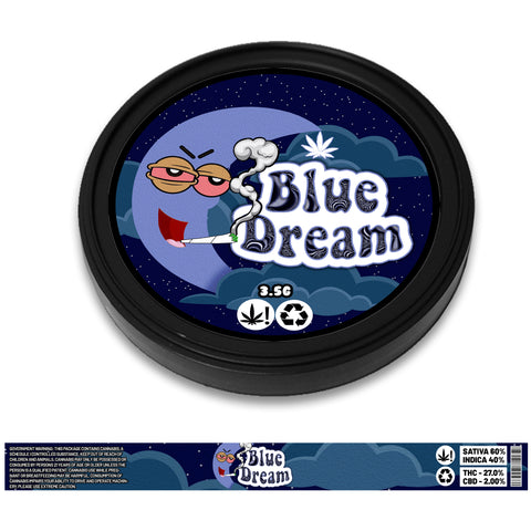 Blue Dream 100ml Tuna Tin Stickers (3.5g)