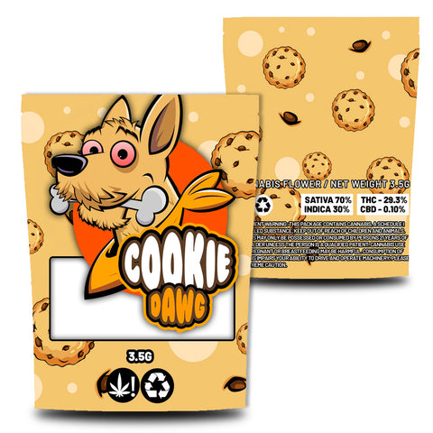 Cookie Dawg Direct Print Mylar Bags (3.5g)