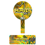 Mimosa 60ml Glass Jars Stickers (3.5g)