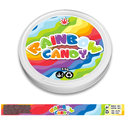 Rainbow Candy 100ml Tuna Tin Stickers (3.5g)