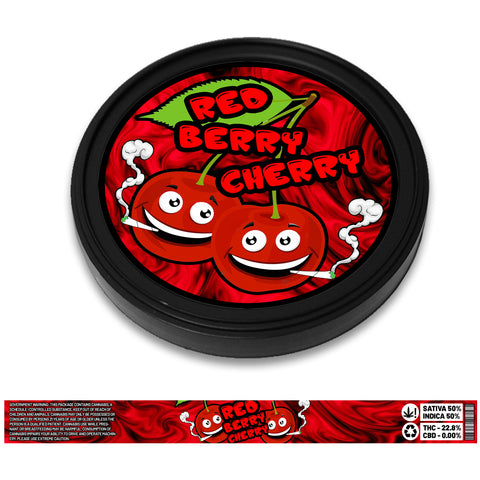 Red Berry Cherry 100ml Tuna Tin Stickers (3.5g)