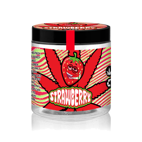 Strawberry 120ml Glass Jars (7g)