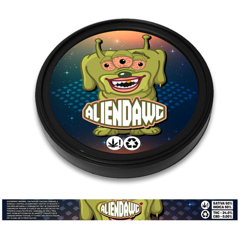 Alien Dawg 100ml Tuna Tin Stickers (3.5g)