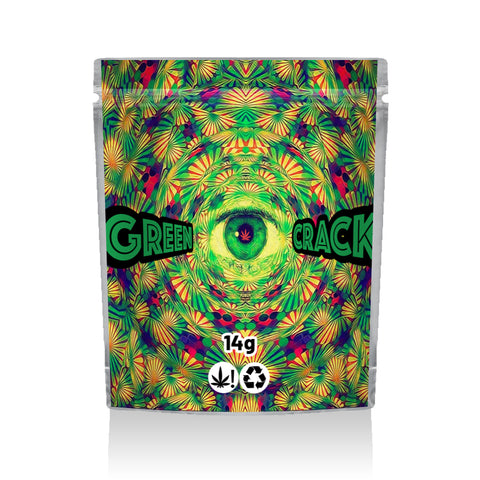 Green Crack Ready Made Mylar Bags (14g)