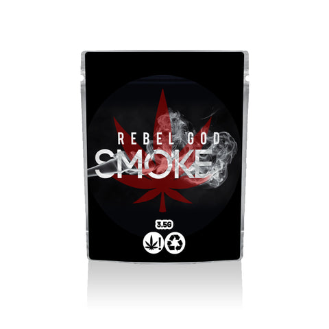 Rebel God Smoke Ready Made Mylar Bags (3.5g)
